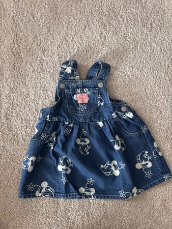 Latzkleid Denim Disney Minnie Maus Grösse 74 6-9M