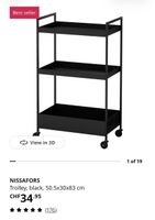 IKEA Servierwagen / Trolley - Schwarz