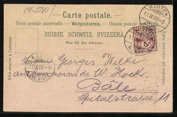 Cartes postales: Litho Morat-Murten, Gesamtansicht, Schla – D'occasion à Berlin par bartko-reher 1