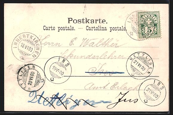 Ansichtskarten: Innertkirchen, Hotel Hof mit Vorplatz, S – Gebraucht aus Berlin von bartko-reher 1