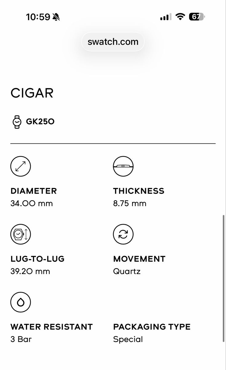 Swatch Orologi: Swatch "Cigar" GK250 Neuve! – Nuovo e nell'imballaggio originale da Vessy venduto da Filippe1 4
