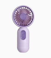 Kleiner Portabler mini-Fan, USB-C wiederaufladbar VIOLETT
