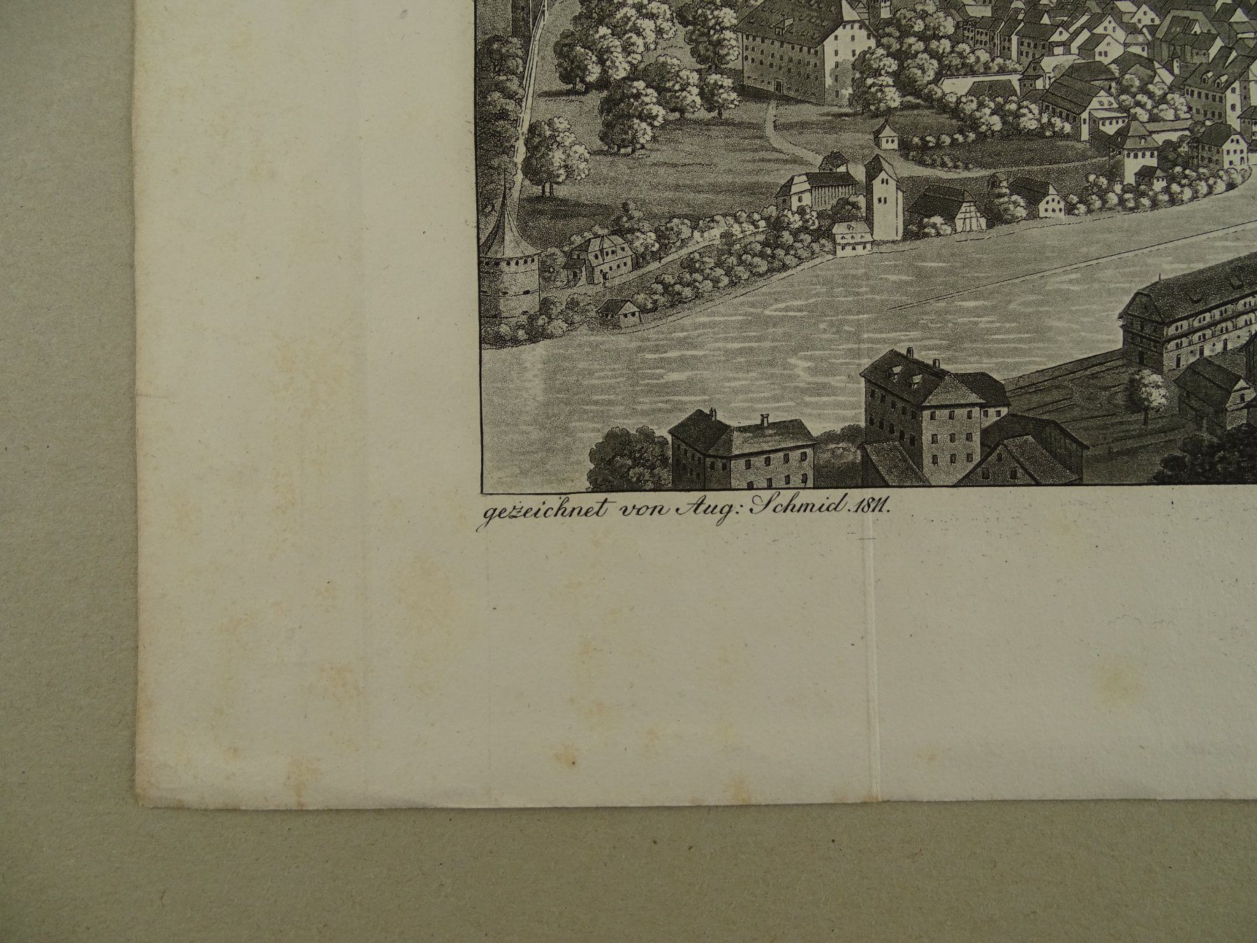 Stiche: LUZERN, AQUATINTA VON HEGI 1811 – Gebraucht aus Grüningen von Kartensammler 2