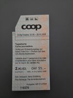 Coop Tageskarte 2. Klasse