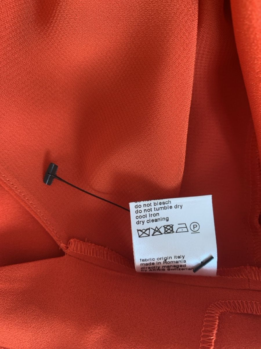Akris Vestiti: AKRIS: Elegantes,  langes, rot-oranges Sommer-Kleid, 34 – Nuovo (secondo la descrizione) da Luzern venduto da paulablue 8