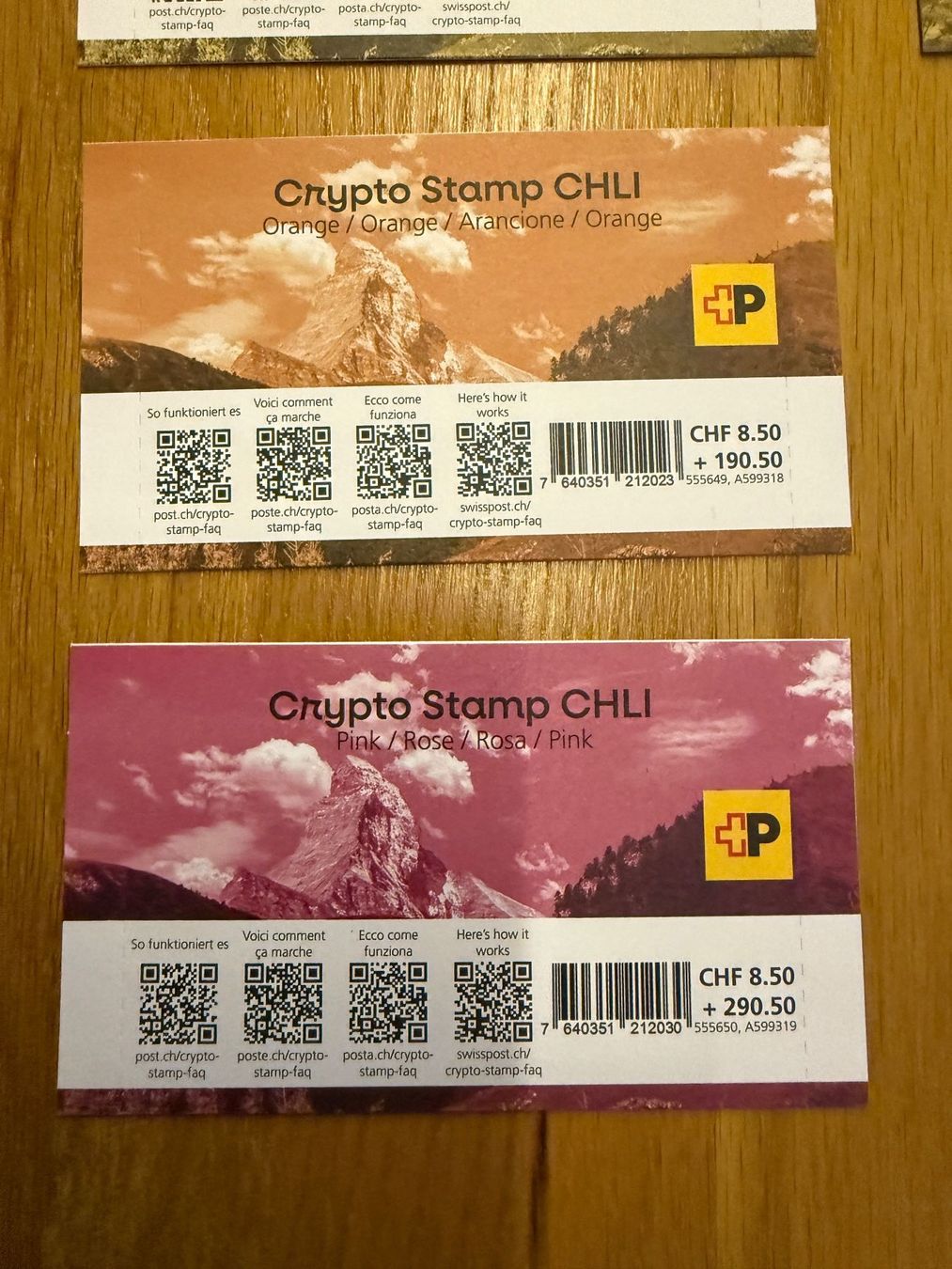 Serie Crypto Stamps CHLI; Schweiz und Liechtenstein (Neu und  originalverpackt) in Lungern für CHF 1250 – mit Lieferung auf Ricardo kaufen