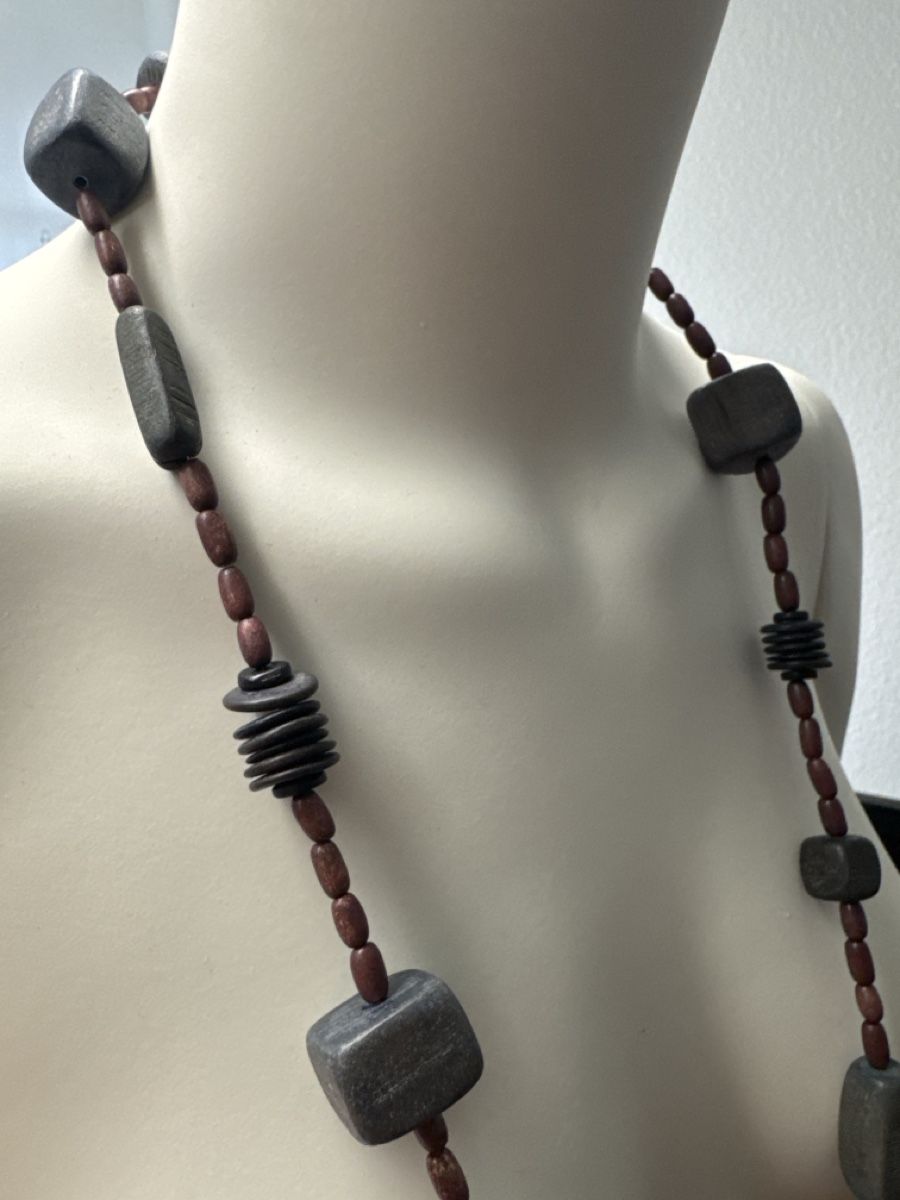 Altri gioielli: 3 Ketten Holzperlen - Modeschmuck Lot – Usato da Cham venduto da matap1 6