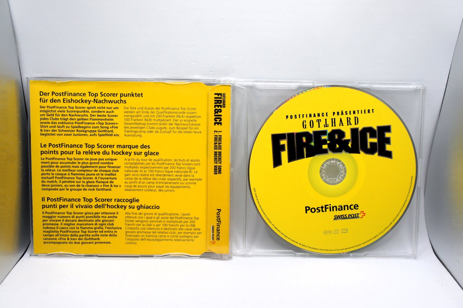 CDs: rare Single CD Gotthard ‎– Fire & Ice / Postfinance – Gebraucht aus Ernetschwil von luisvonerni 1