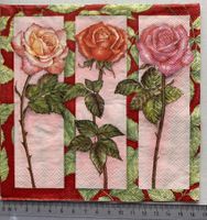 Serviette Pflanzen Rosen