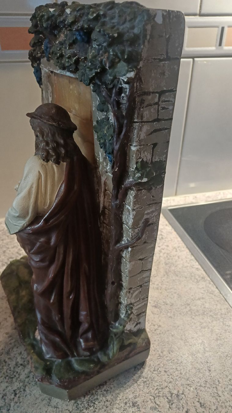 Statuette: Antike Jesus Figur mit Schaf – Usato da Flawil venduto da Naphtali 7