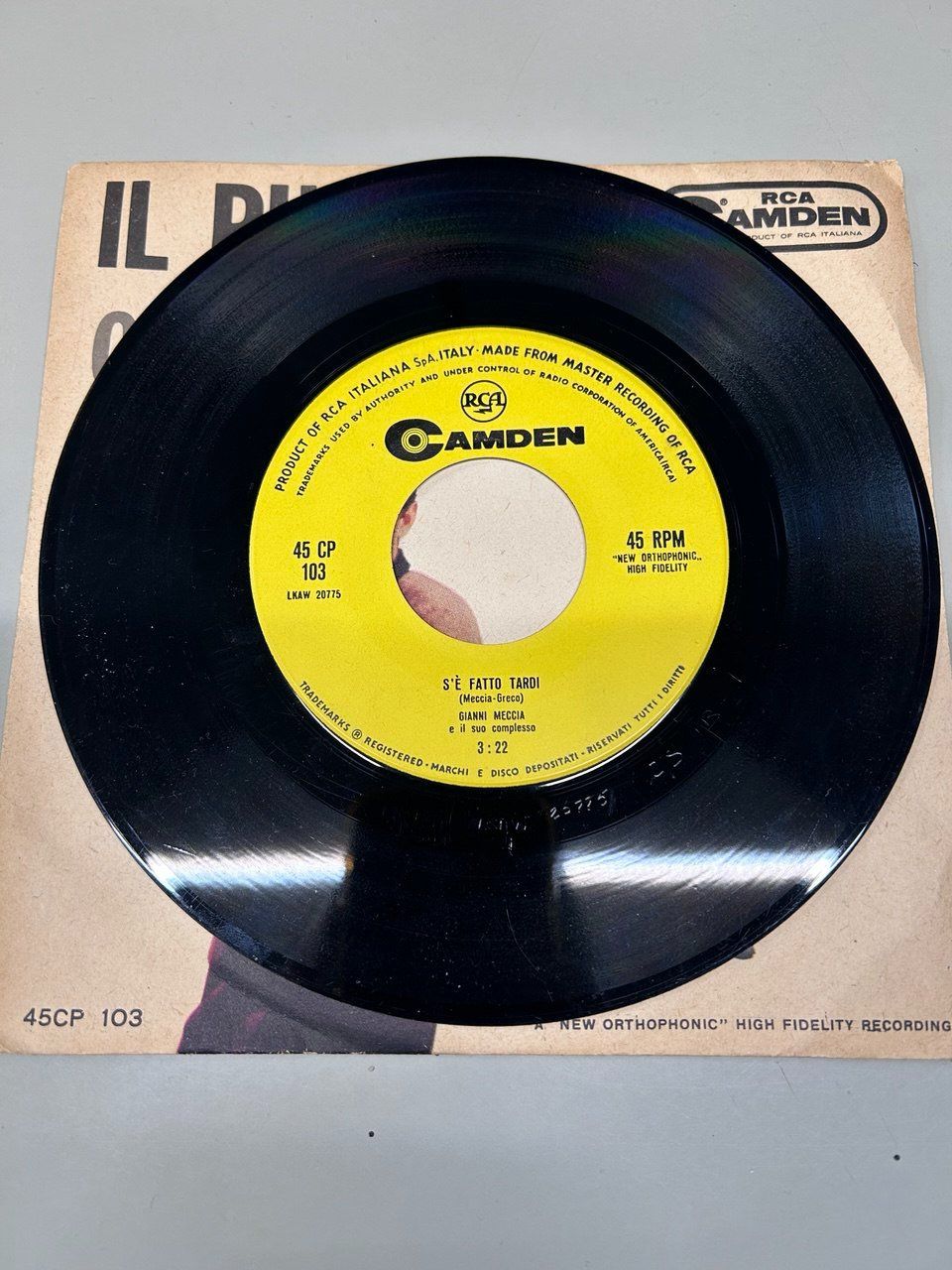 Schallplatten: 45 giri Gianni Meccia "Il pullover" – Gebraucht aus Giubiasco von LorisVale 2