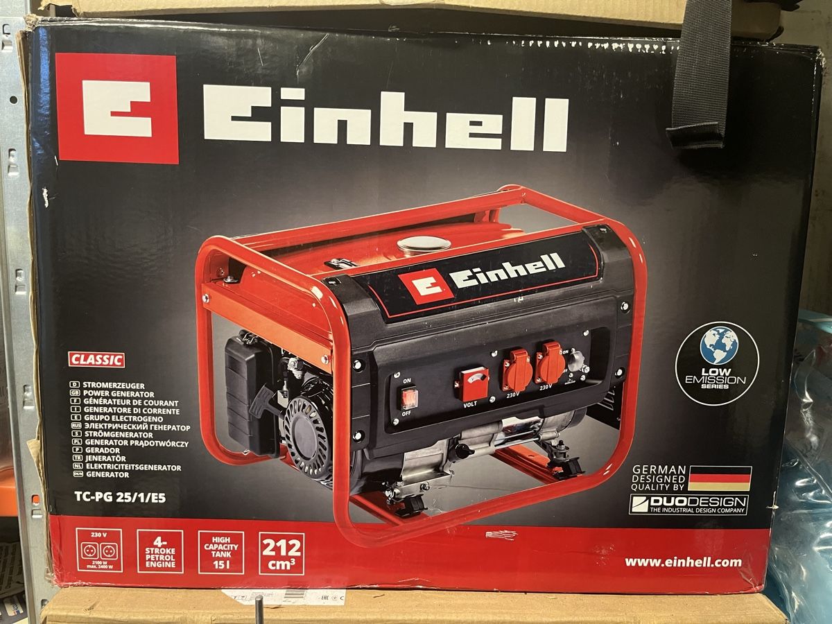 Einhell Generatori di corrente: Einhell Stromerzeuger TC-PG 25/1/E5 Nennleistung: 4.15 kW – Nuovo e nell'imballaggio originale da Niederscherli venduto da Nates