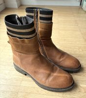 MoMiNo Winterstiefel Leder braun Gr. 38, gefüttert