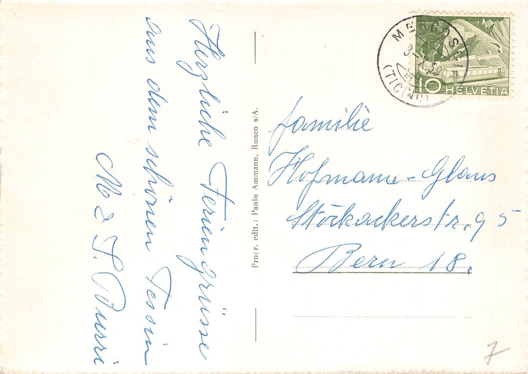 Cartoline postali: Mergoscia – Usato da Biasca venduto da Blenio71 1