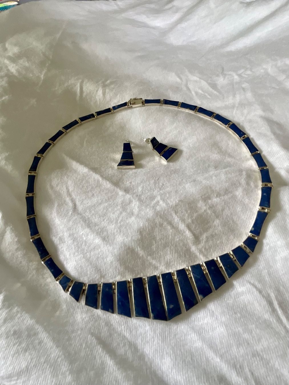 Catenine: NEU Set Sterlingsilber 950 mit Lapislazuli – Nuovo e nell'imballaggio originale da Bern venduto da Javero 3
