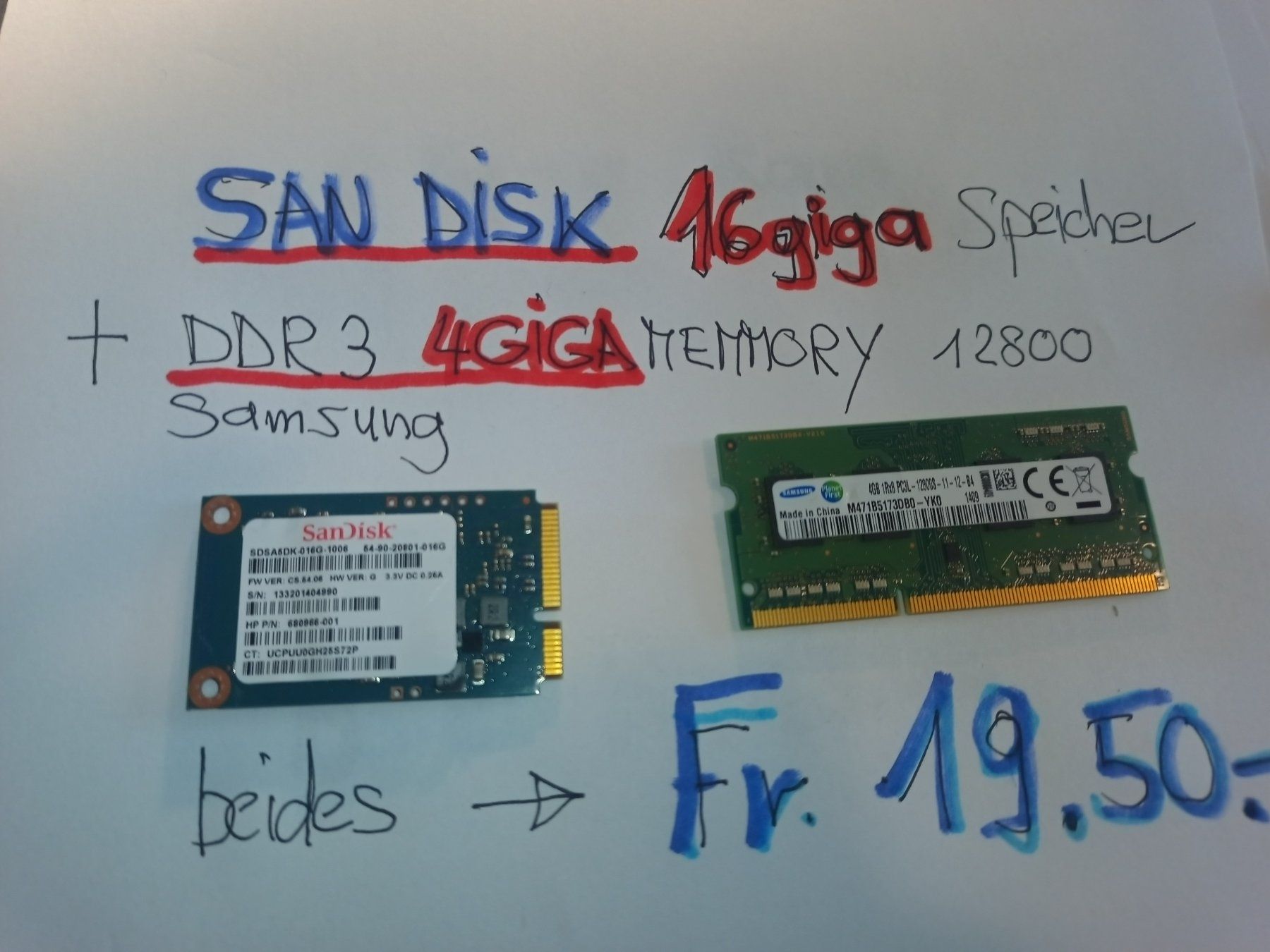 Memoria / RAM: 10 stk ddr 3 ram a 2 giga – Usato da wila venduto da audi48 5