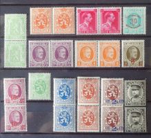 BELGIQUE: Des timbres neufs** des années 1922–1984, 2 photos