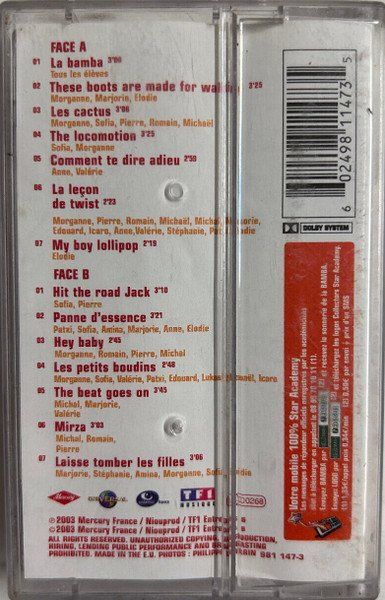 Musicassette: CASSETTE STAR ACADEMY 3 - ROCK – Usato da PORRENTRTUY venduto da RABAIS_SPORT 1