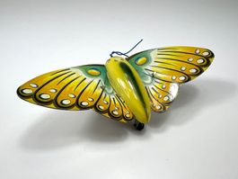 Aufziehbare Blechfigur „Schmetterling“ – Uhrwerkantrieb