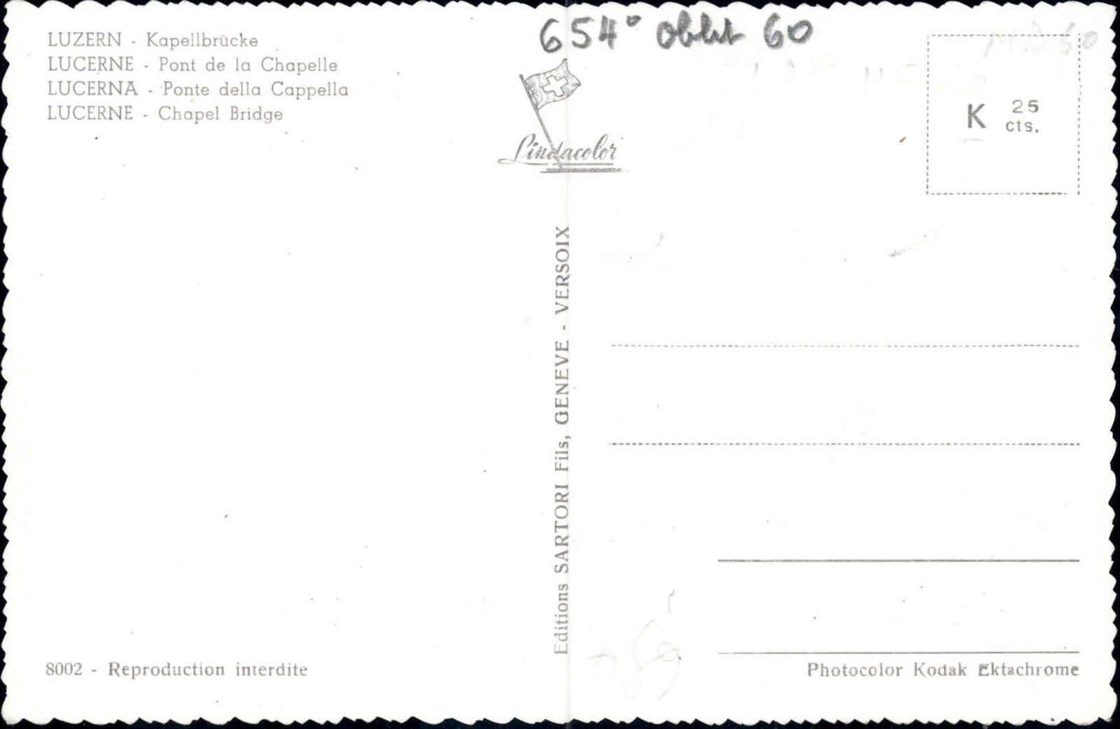Tutti i francobolli: 10.V.1960, Maximumkarte Wasserturm Luzern, mit passendem ET- – Usato da Wenslingen venduto da riger11 1