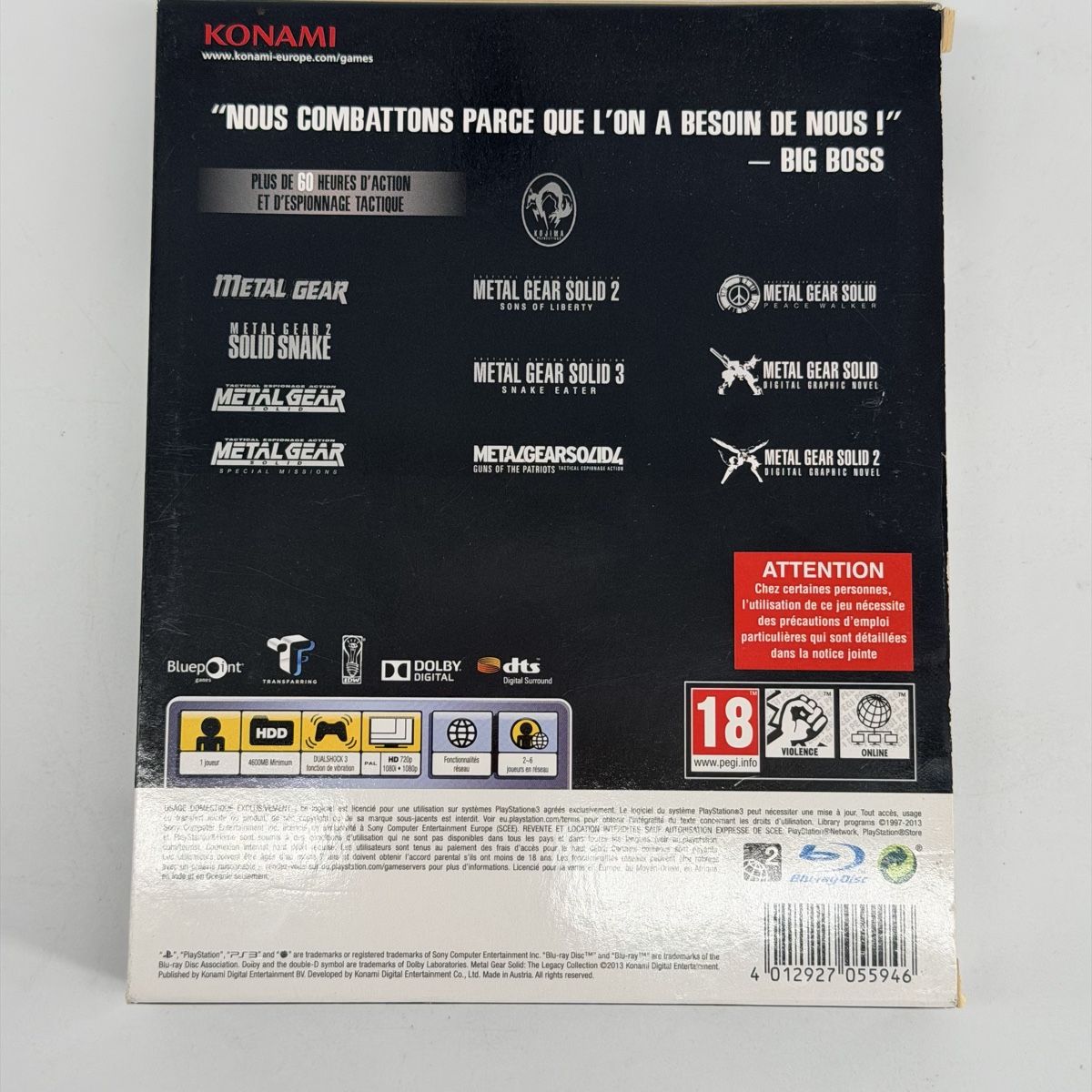 Sony Giochi: Metal Gear Solid The Legacy Collection PS3 1987-2012 – Usato da Vessy venduto da _Callidus_ 4