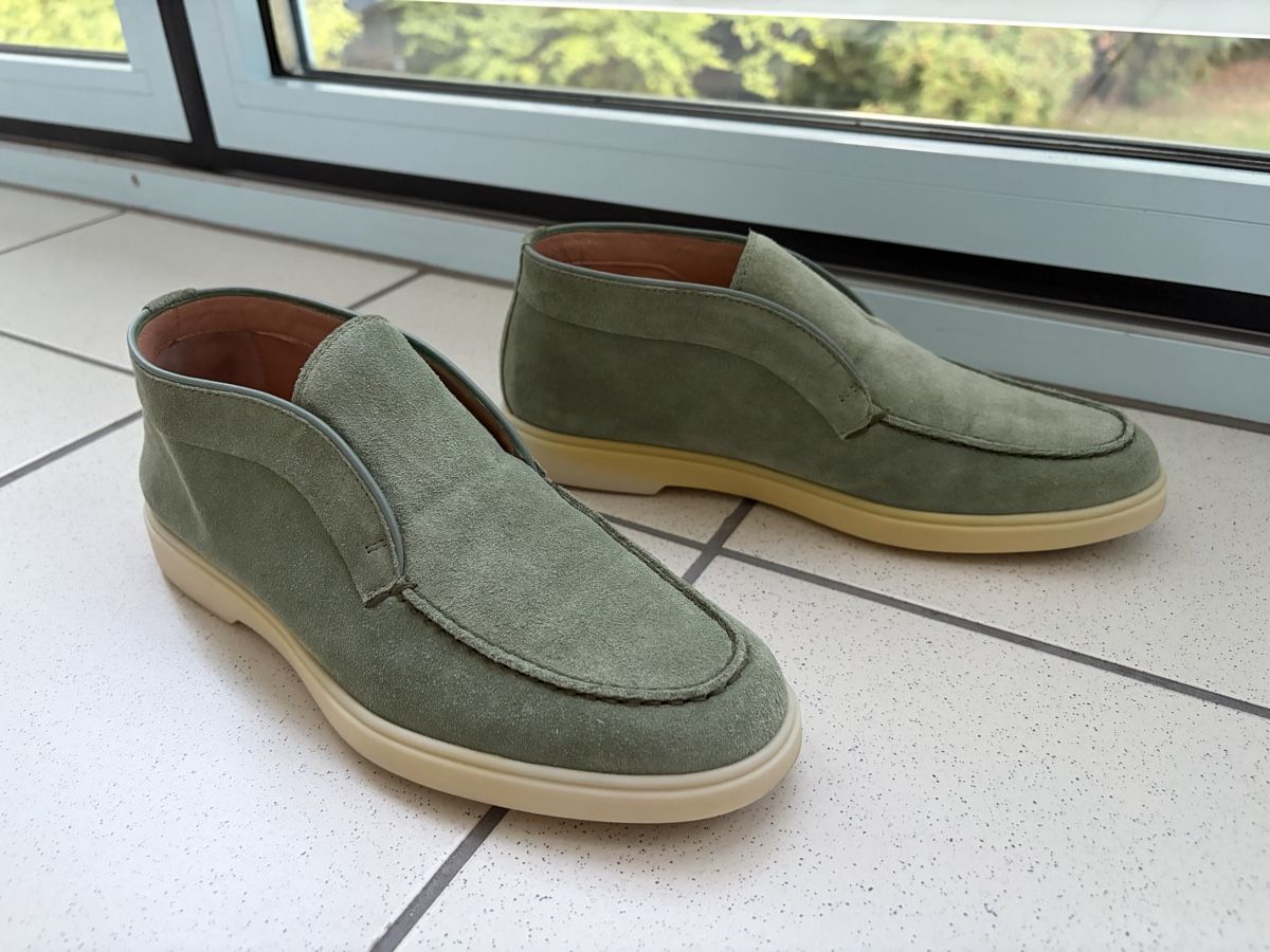 Santoni Damenschuhe: Santoni Open Walk sage green 39 – Gebraucht aus Zürich von nat_k