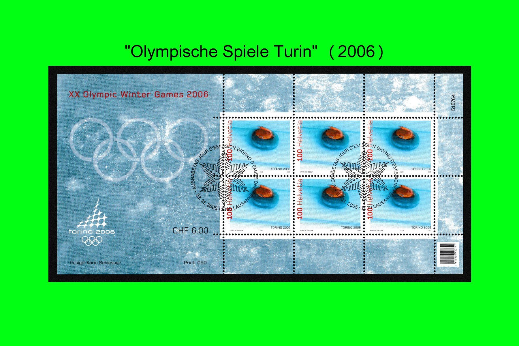 Tutti i francobolli: Bogen "Olympische Spiele Turin" (2006) – Nuovo (secondo la descrizione) da Dübendorf venduto da chiara48