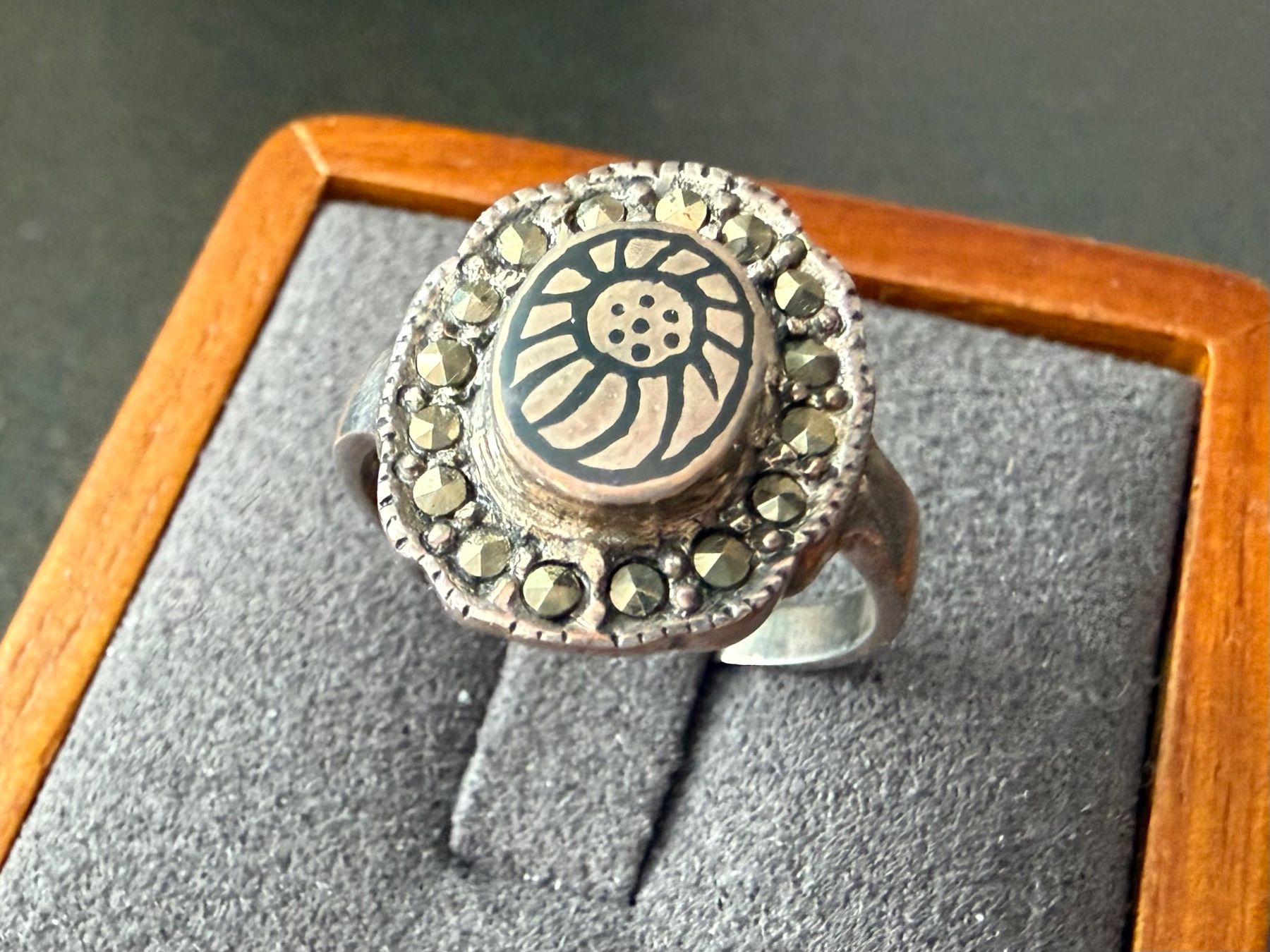 Anelli: Vintage-Ring aus 925er Silber, G.55 – Usato da Lamone venduto da LaCantinaMagica
