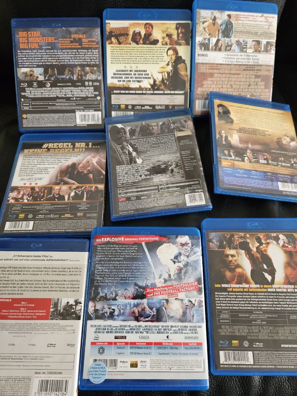 Tutti i DVDs: 9 Bluray mit Action und Kampf Filme – Usato da Oberdorf BL venduto da BaldenEagle 1