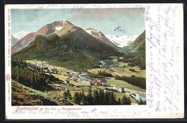 Pontresina, Ansicht mit Piz Palü und Ro