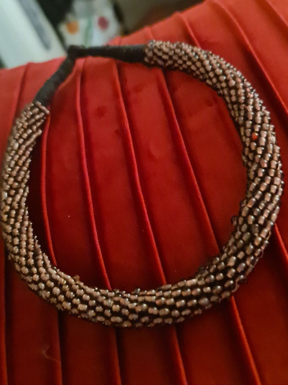 Catenine: Echte rote Granat Infinity Halskette, Nepal India - 47 cm – Usato da Münchenbuchsee venduto da babilibern 6