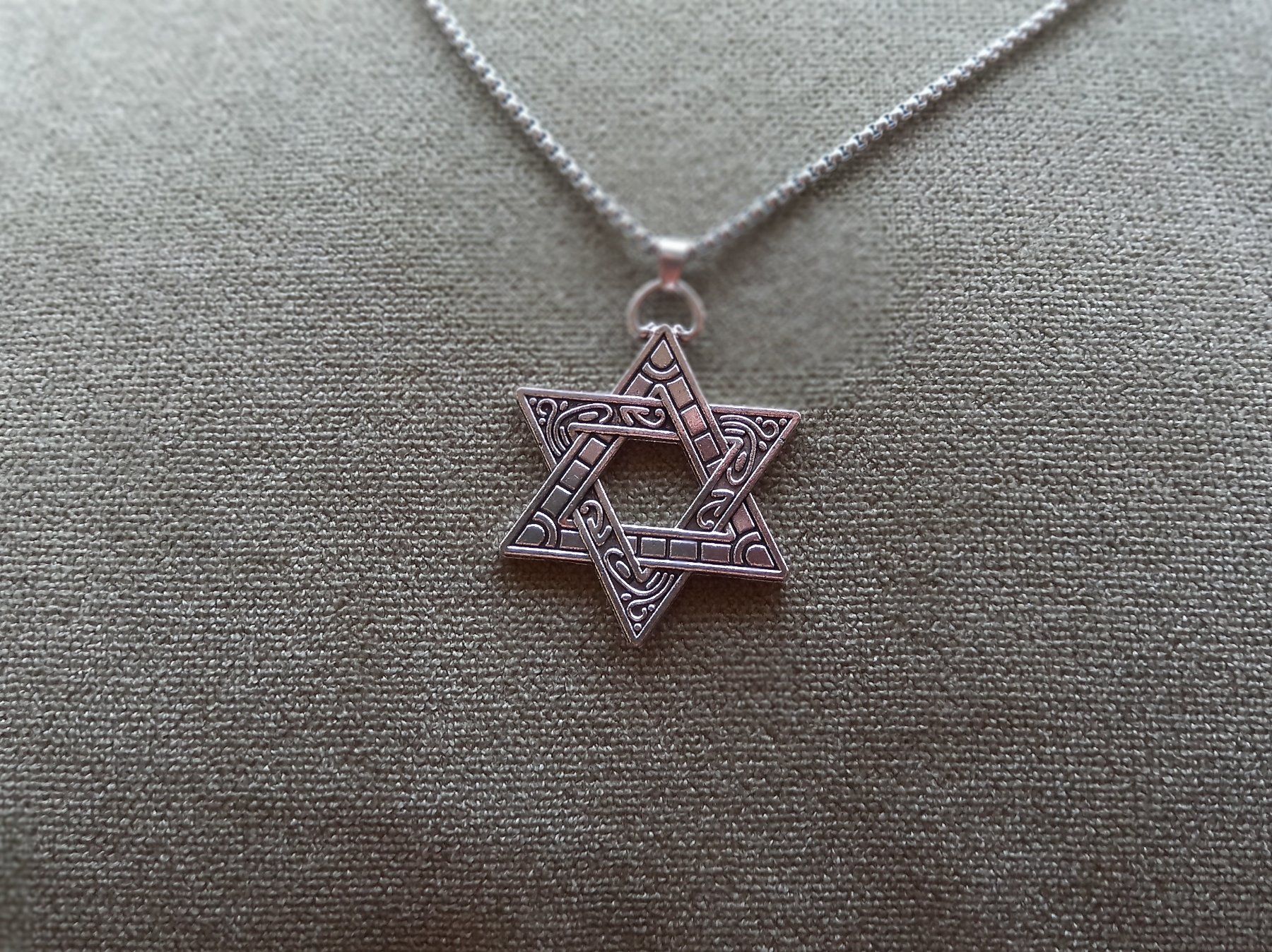 Catenine: 3x Davidstern Hexagramm Halskette - Collier étoile de David – Nuovo e nell'imballaggio originale da Bussigny venduto da NATURALO 3
