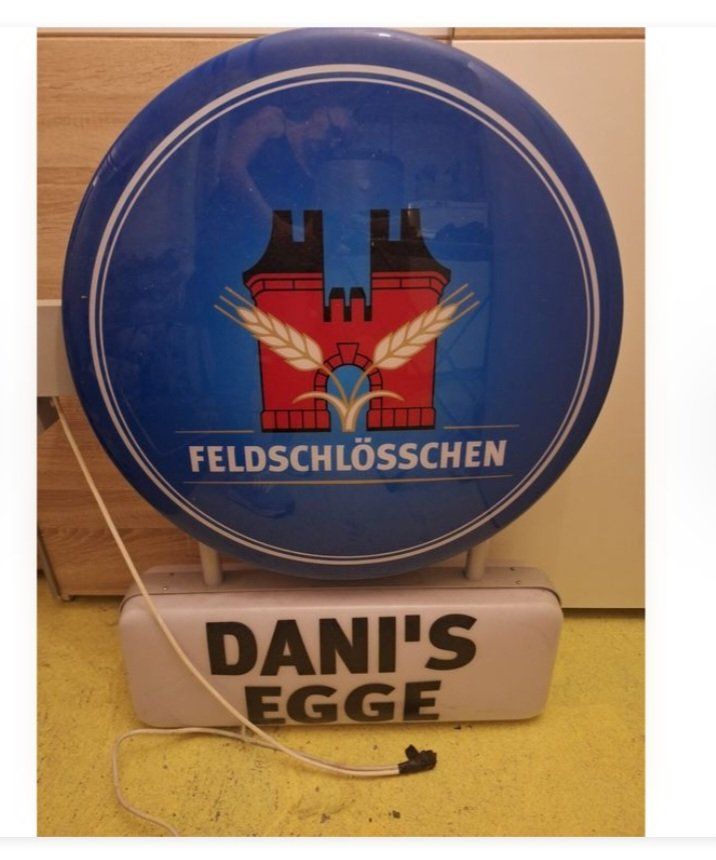 Feldschlösschen Ecriteaux: Leuchtreklame Feldschlösschen – D'occasion à Grenchen par Schoggijoghurt