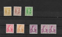 CH 1907 Nr. 101 - 106 - 106 als Paar, alle **