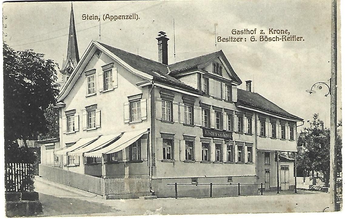 Cartoline postali: Stein App. Gasthof z.Krone – Usato da Wetzikon ZH venduto da Brulu100