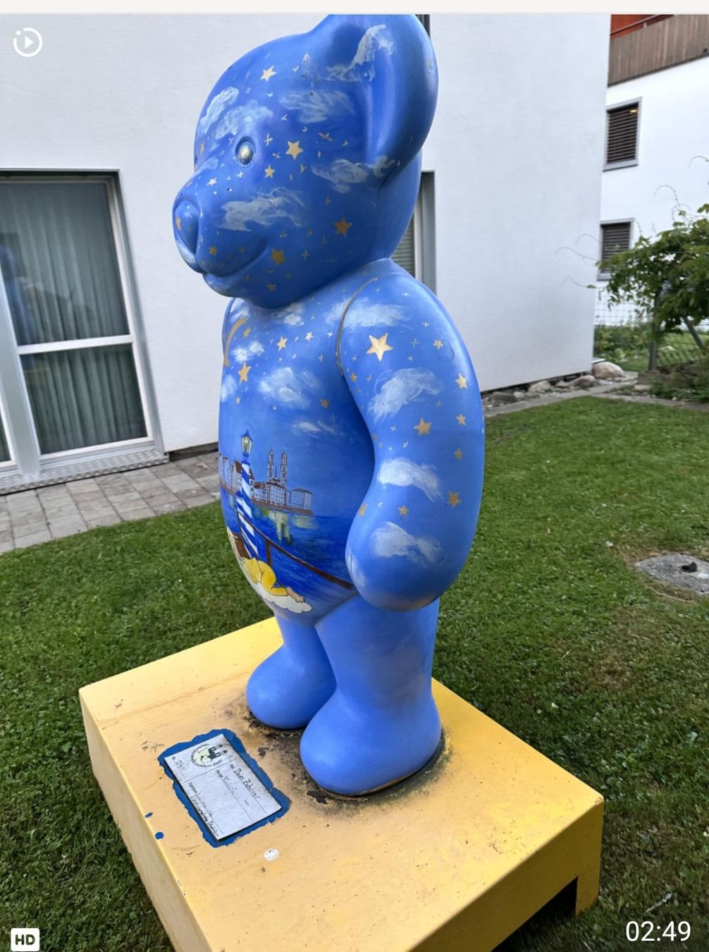 Statuette: Einzigartiger Teddybär, Handbemalt, Gartendeko, Bärensommer – Usato da Riedikon venduto da Winter21. 3