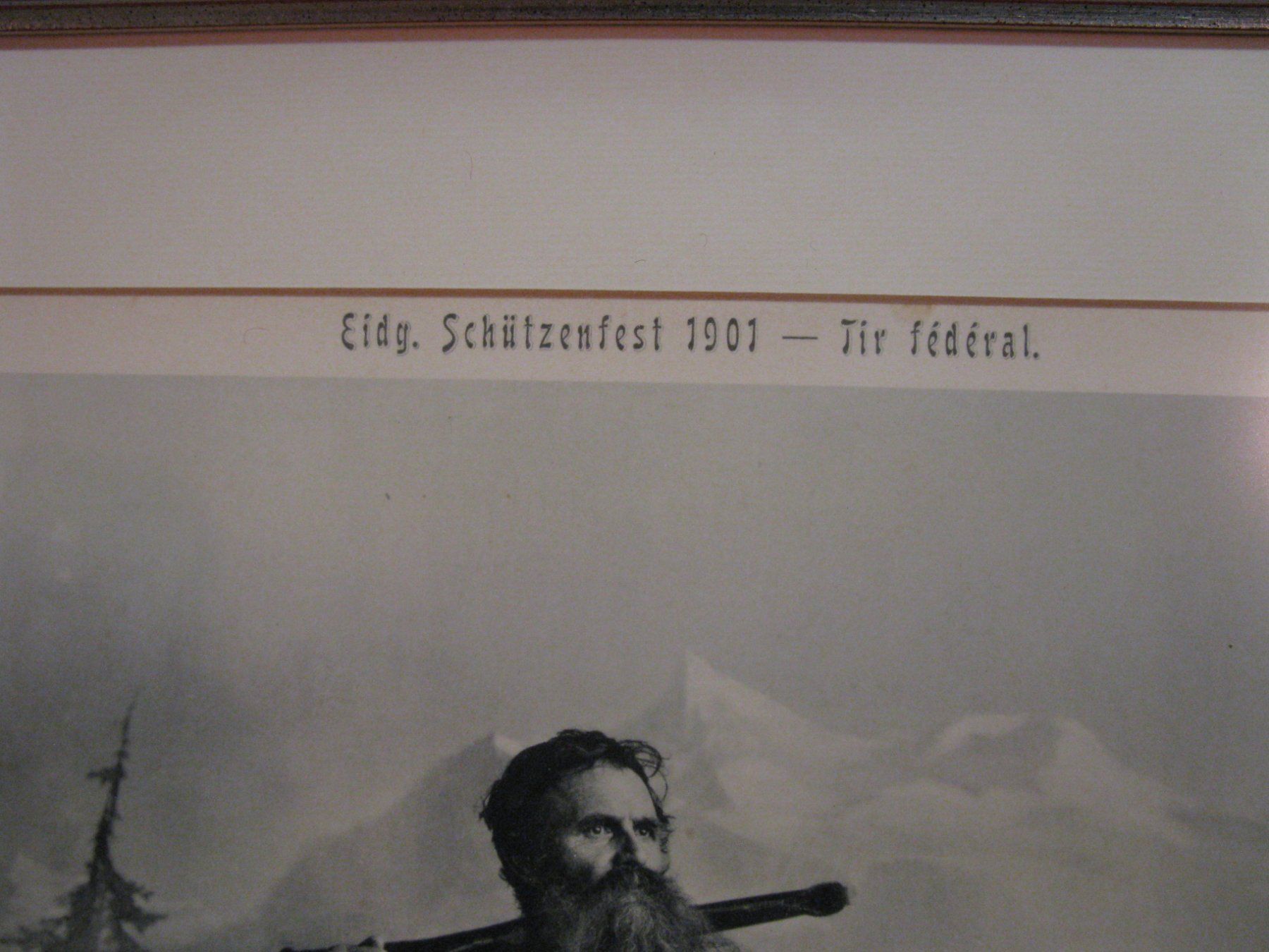 Grafica & Litografie: Jubiläums-Bild 1900, Willhelm Tell mit Sohn – Usato da Altstätten venduto da antikundart 3