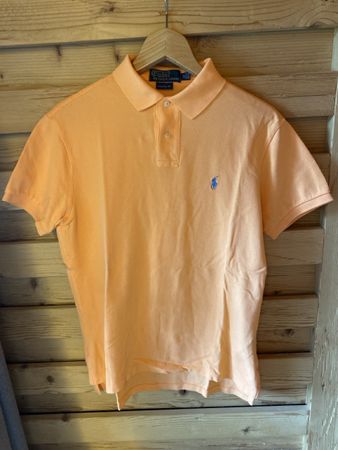 Ralph Lauren Polo Shirt, apricot-orange, Gr. M – Top Zustand