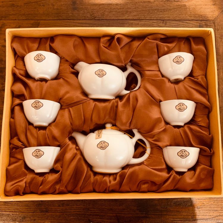 Service à Thé Fonte Asiatique 12 Pièces - Bouilloire Traditionnelle Avec Réchaud