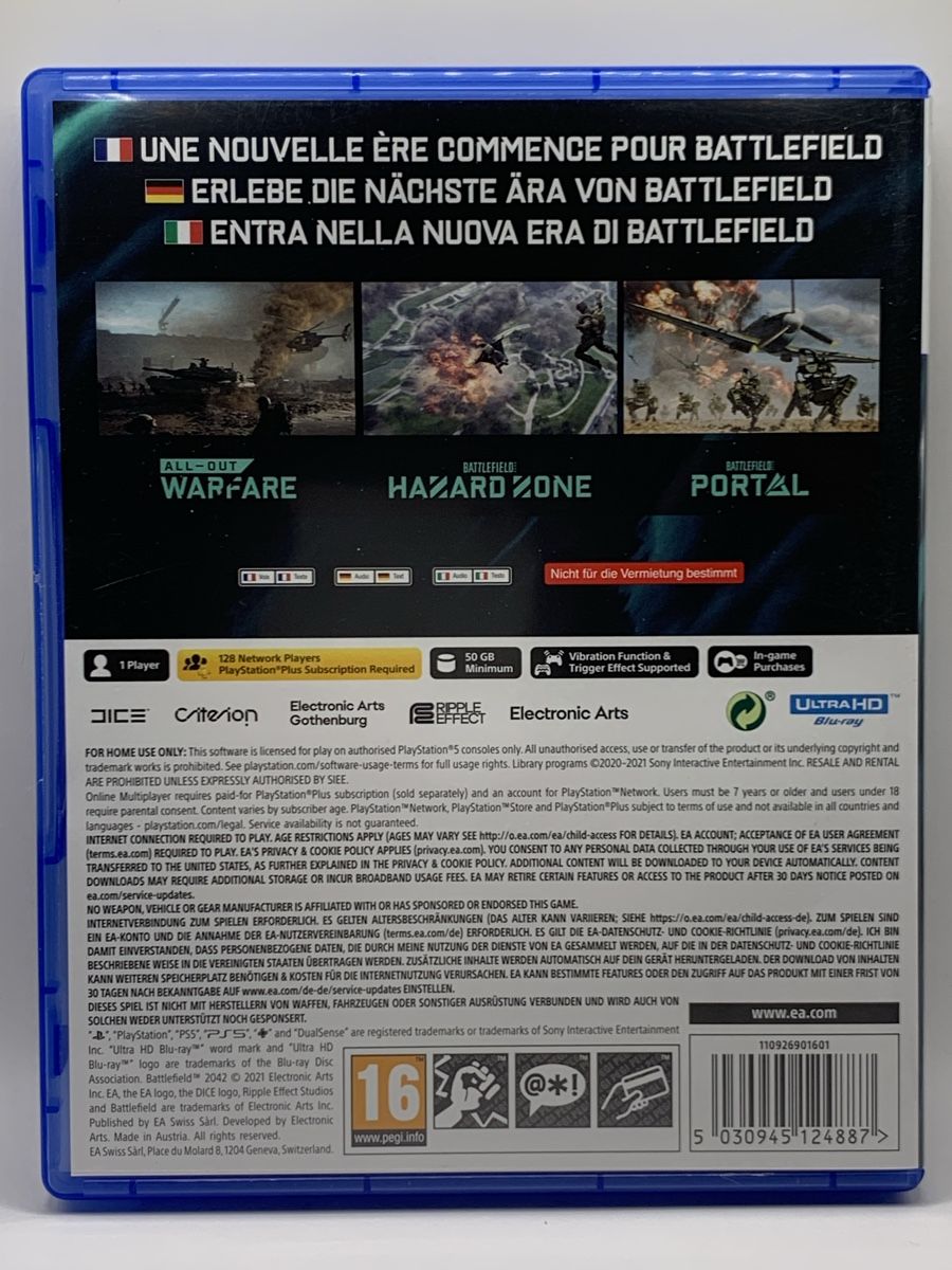 Sony Spiele: Battlefield 2042 - PS5 – Gebraucht aus Ostermundigen von RG-Collector 1