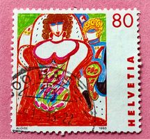 Nr.849 Aloise Corbaz GESTEMPELT  Sonderpostmarken III 1993