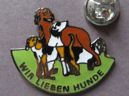 PIN TIERE, WIR LIEBEN HUNDE