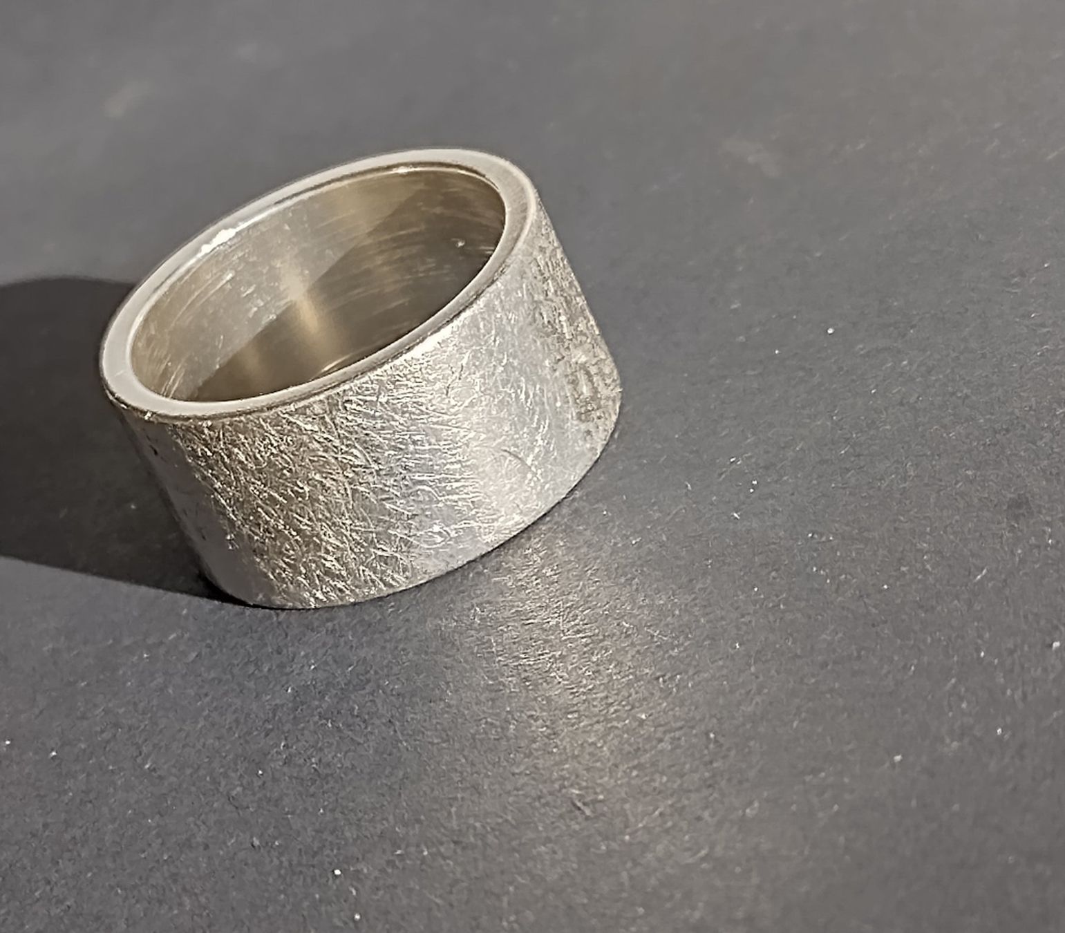 Ringe: RING SILBER 925 GEBÜRSTET BANDRING – Gebraucht aus Romanshorn von  3