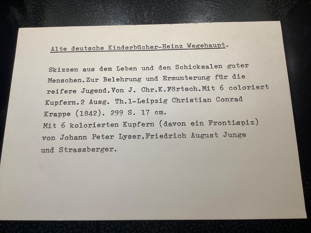 Livres: ANTIKES KLEIN BUCH VON J.CHR.K.FÜRTSCH, CA.Jahr 1800 – D'occasion à Adlikon b.Regensdorf par Crystaldragon09 2