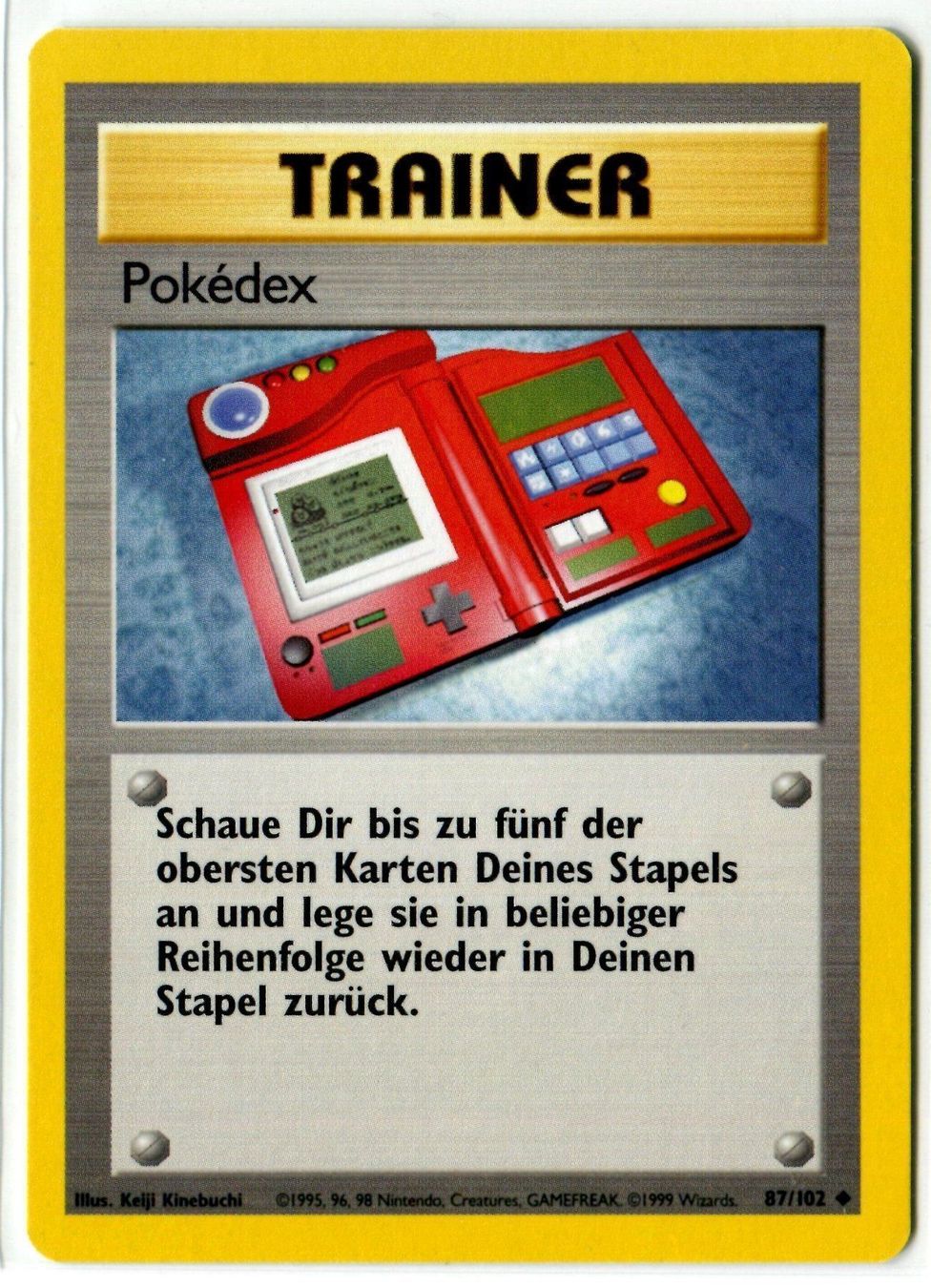 Pokémon Carte collezionabili: Pokédex Basis Set 87/102 MINT Deutsch – Nuovo (secondo la descrizione) da Dornach venduto da Deco89