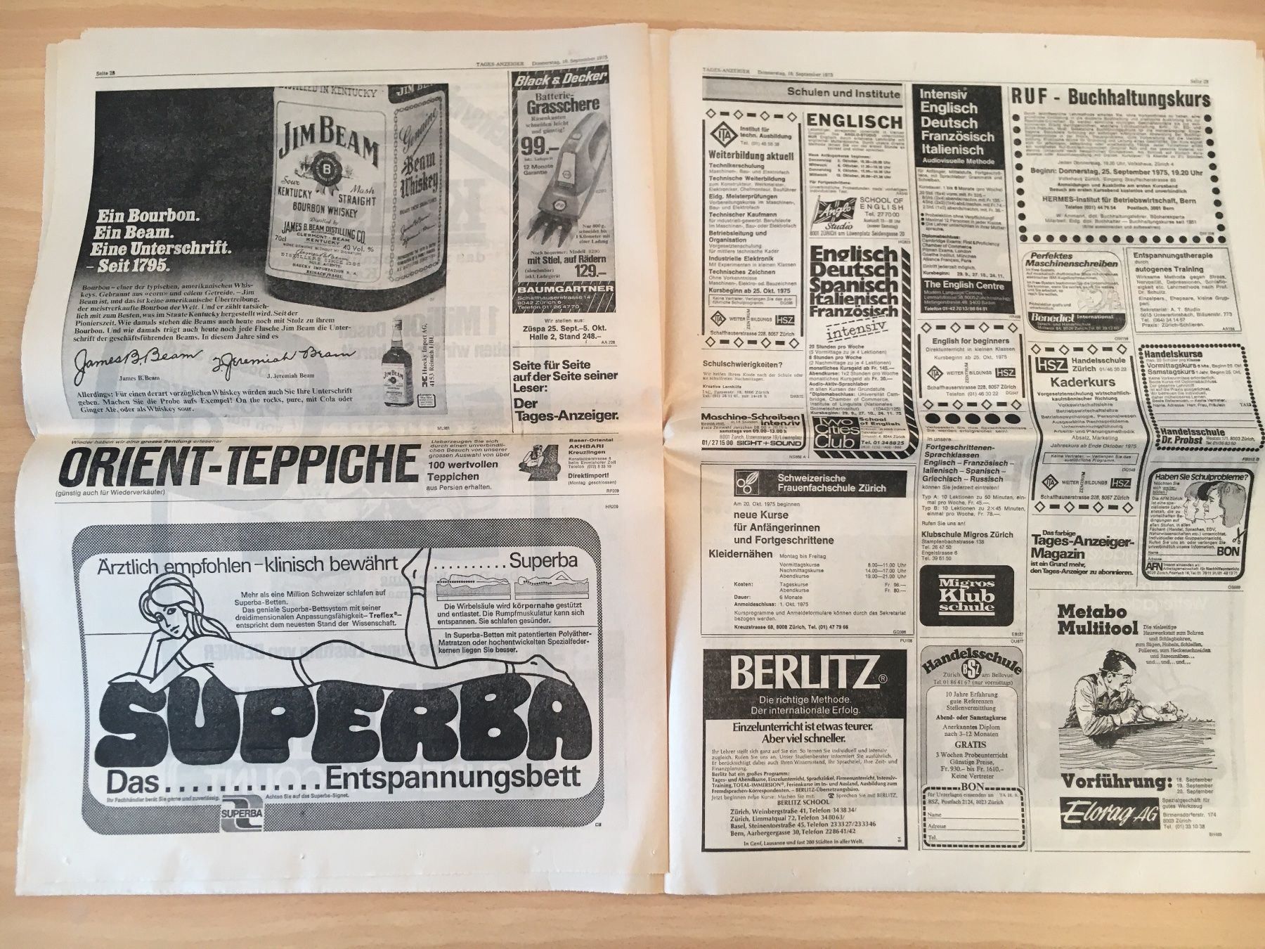 Zeitschriften & Magazine: Tagesanzeiger vom 18. September 1975 – Gebraucht aus Luzern von Jiggy_8898 6