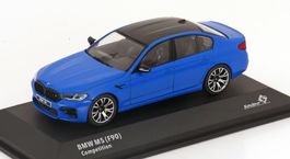 BMW M5 F90 Competition blau/carbon 1/43 Solido NEU