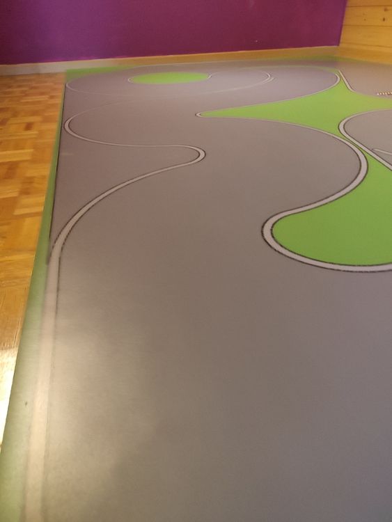 Sturmkind Rennbahnen: PVC Rennstrecke Rollrennstrecke Sturmkind Drift Carrera – Gebraucht aus Schweizersholz von Toni2000 4