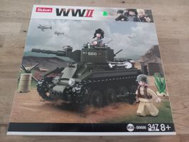 Sluban WWII Panzer B0686, 347 Teile, lego kompatibel!