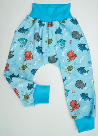 Sweat Pumphose mit Unterwassertiere - Gr.86/92 NEU
